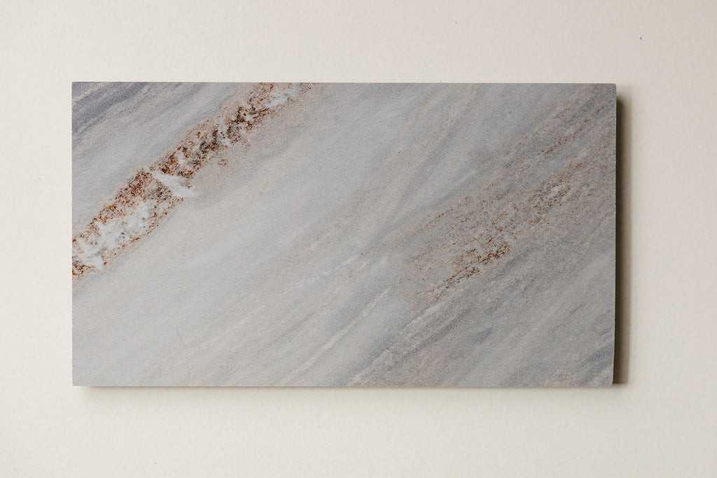 Cortina gray natural stone Italian porcelain serving board - small-batch handcrafted charcuterie board